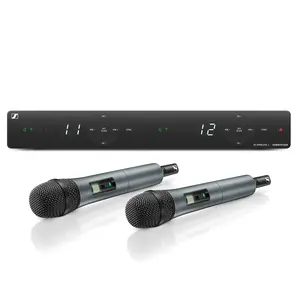 Sennheiser* Sennheiser | 508270 | Kit mains libres sans fil | XSW 1-835 DUAL | 2x mains libres avec capsule microphonique, 1x récepteur, antennes internes, 2x clip microphonique