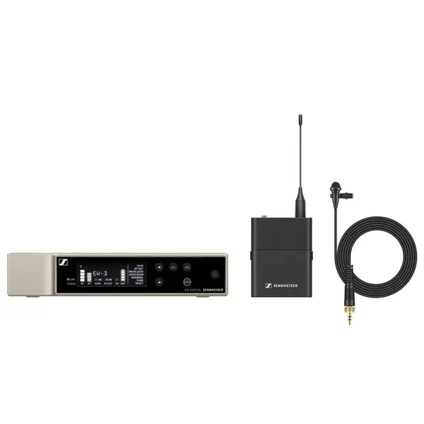 Sennheiser | 508709 | Wireless bodypack set | EW-D ME2 SET | Digital receiver, digital bodypack, lavalier microphone, rackmount kit Sennheiser* Sennheiser | 508709 | Wireless bodypack set | EW-D ME2 SET | Digital receiver, digital bodypack, lavalier microphone, rackmount kit