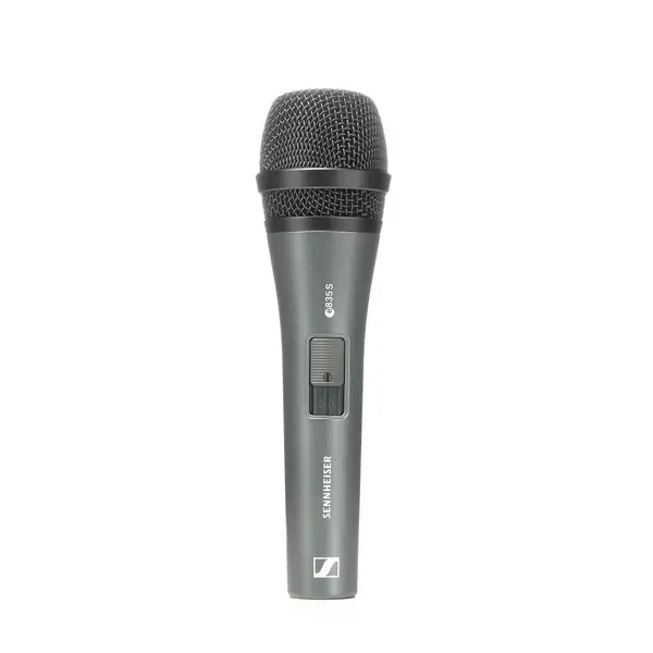 Sennheiser* Sennheiser | 004514 | microphone vocal | e835-S | dynamique | cardioïde | avec sWitch | y compris clip et étui