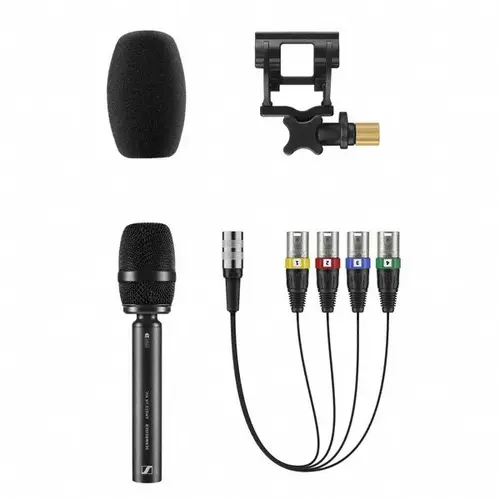 Sennheiser* Sennheiser | 507195 | Microphone 3D | Ambeo VR | 4x cardioïde | 4x P48 | avec câble XLR, écran et support Montage