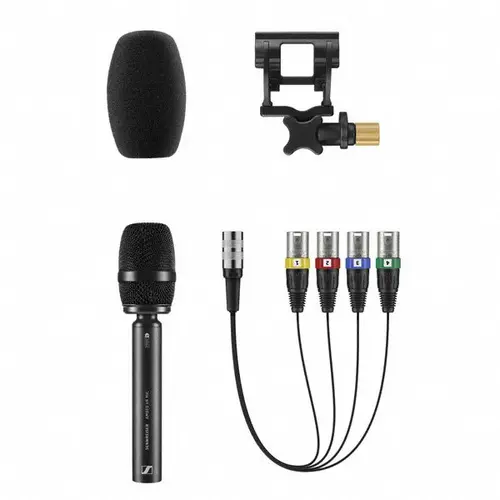 Sennheiser* Sennheiser | 507195 | 3D microfoon | Ambeo VR | 4x cardioid | 4x P48 | inclusief XLR kabel, screen en statief Mount