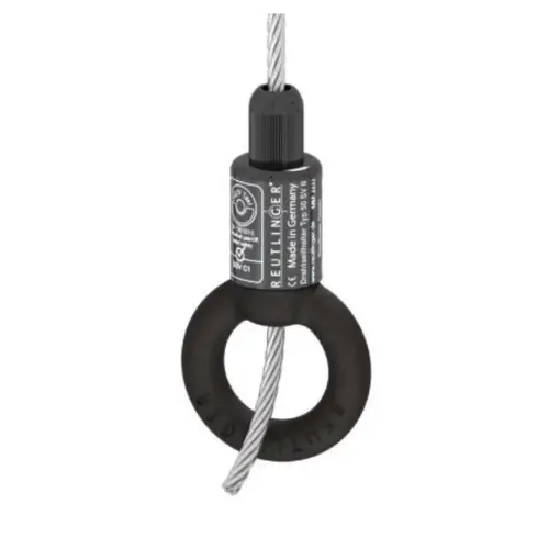 Reutlinger Reutlinger | Wire rope holder with eye | Wire passage centre
