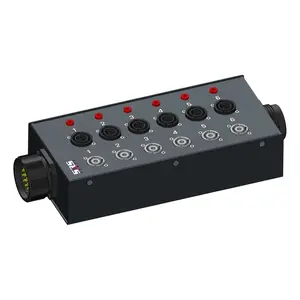 SRS Power* SRS Power | breakout box Socapex 19p | MSB SX19T-6NAC3FPX-6NAC3MPB | Socapex 19p | powerCON TRUE1 | 6x NAC3FPX | voltage LED