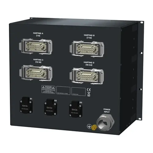 SRS Power* SRS Power | Stroomverdeler 125A | Harting 16p | Schuko | Digitale meter | Main switch | MCB | Instelbare RCD | RCBO