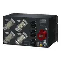 SRS Power | Power distribution board 63A | 32A | Harting | Schuko | Digital meter | Main MCB | RCBO