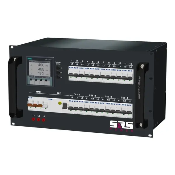 SRS Power | Tableau de distribution électrique 63A | 16A | Schuko | Compteur numérique | MCB principal | RCD SRS Power* SRS Power | Tableau de distribution électrique 63A | 16A | Schuko | Compteur numérique | MCB principal | RCD