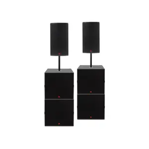 TENNAX* TENNAX | speakerset 12 en dubbel 18 inch passief | Flexi 12 en Ventus-18 | inclusief hoes, statief en transportwielen