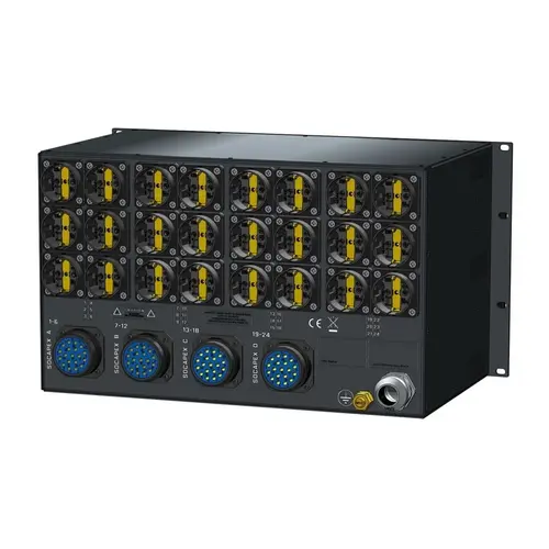 SRS Power* SRS Power | Tableau de distribution d'alimentation 63A | Socapex | Schuko | Main MCB | RCBO