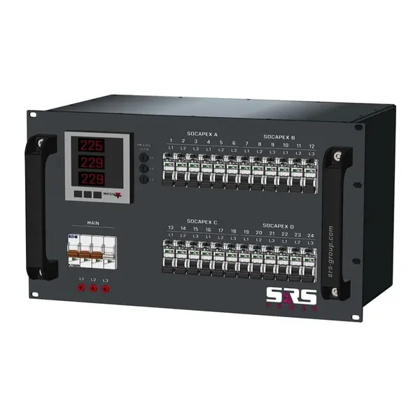 SRS Power* SRS Power | Stroomverdeler 63A | Socapex | Schuko | Main MCB | RCBO