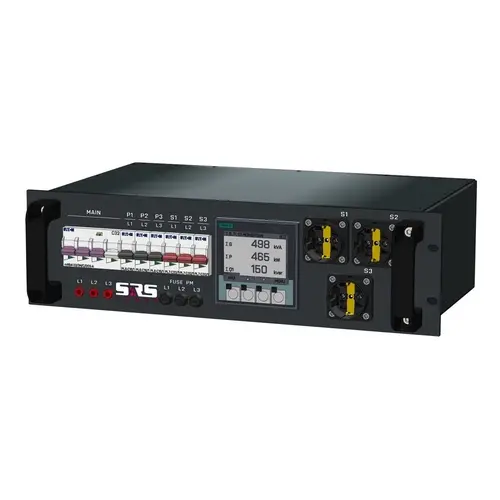 SRS Power* SRS Power | Stroomverdeler 32A | 32A | PWCON | Schuko | Digitale meter | Main RCBO | MCB