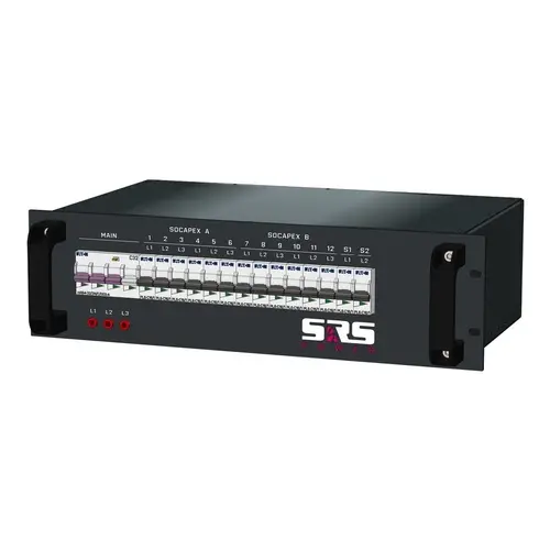 SRS Power* SRS Power | Power Distribution 32A | Socapex 19p | Schuko | Main RCBO | MCB