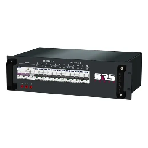 SRS Power* SRS Power | Power distributor 32A | Socapex 19p | Main RCBO | MCB