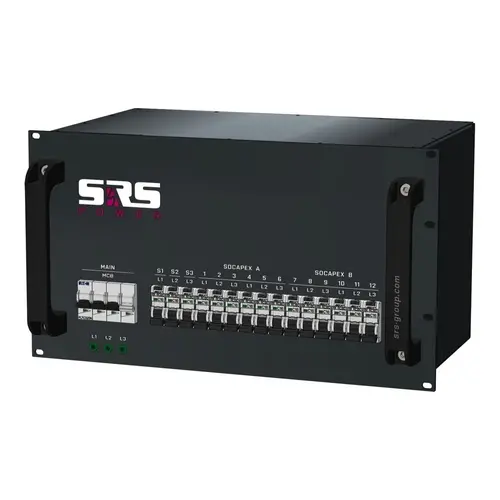 SRS Power* SRS Power | Power Distribution 32A | 16A 3p | Socapex 19p | Schuko | Main MCB | RCBO