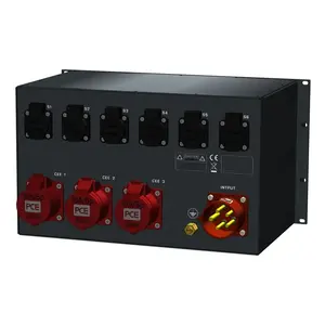 SRS Power* SRS Power | Power distributor 32A | 16A 5p | Schuko | Digital meter | Main MCB | RCBO