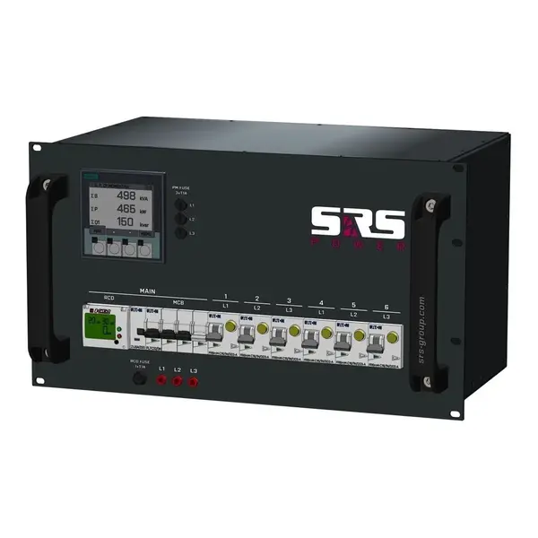 SRS Power | Distribution d'énergie 32A | Schuko | Main MCB + D-RCD | RCBO SRS Power* SRS Power | Distribution d'énergie 32A | Schuko | Main MCB + D-RCD | RCBO