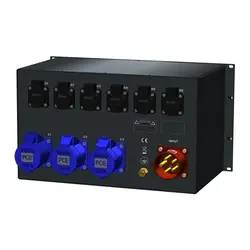 SRS Power* SRS Power | Power distributor 32A | 32A 3p | Schuko | Emergency stop | Digital meter | Main MCB | MCB + RCD SRS Power | Power distributor 32A | 32A 3p | Schuko | Emergency stop | Digital meter | Main MCB | MCB + RCD