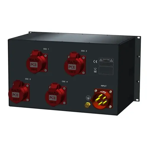 SRS Power* SRS Power | Power distributor 32A | 16A 5p | Schuko | Digital meter | Main MCB | RCBO | MCB