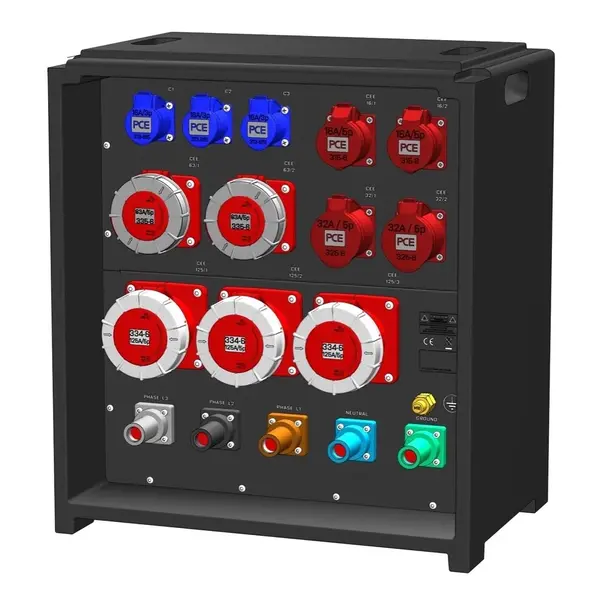 SRS Power | IP54 Distribution d'énergie 400A | 125A | 63A | 32A | 16A 5p | 16A 3p | MCB | RCD | RCBO SRS Power* SRS Power | IP54 Distribution d'énergie 400A | 125A | 63A | 32A | 16A 5p | 16A 3p | MCB | RCD | RCBO