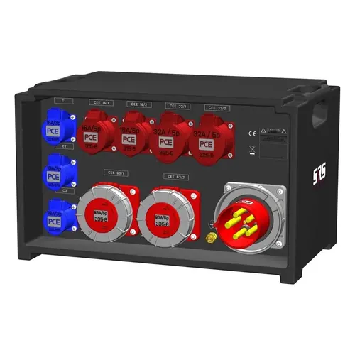 SRS Power* SRS Power | IP54 Power Distribution 125A | 63A | 32A | 16A 5p | 16A 3p | Main MCB | RCBO