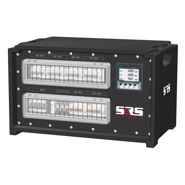 SRS Power | IP54 Distribution d'énergie 125A | 63A | 32A | 16A 5p | 16A 3p | Main MCB | RCBO SRS Power* SRS Power | IP54 Distribution d'énergie 125A | 63A | 32A | 16A 5p | 16A 3p | Main MCB | RCBO