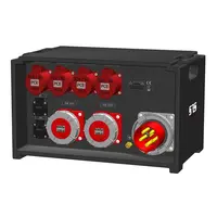 SRS Power | IP54 Distribution d'énergie 125A | 63A | 32A | Schuko | Main MCB | RCD | RCBO