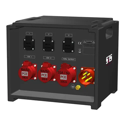 SRS Power* SRS Power | IP54 Distribution d'énergie 32A | 16A | Schuko | Main MCB | RCBO