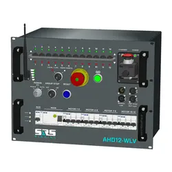 SRS Rigging* SRS Rigging | AHD12-WLV | AHD Wireless hoist control 12-channel | Type of control: Low Voltage | Input: 1x CEE63A-5p SRS Rigging | AHD12-WLV | AHD Wireless hoist control 12-channel | Type of control: Low Voltage | Input: 1x CEE63A-5p