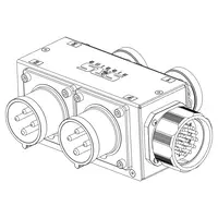 SRS Rigging* SRS Rigging | MC-SPLIT4-LV | Breakout 4-channel | Suitable for: Low Voltageg | 2-channel MC Hoist split box | LV