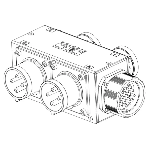 SRS Rigging* SRS Rigging | MC-SPLIT4-LV | Breakout 4-channel | Suitable for: Low Voltageg | 2-channel MC Hoist split box | LV