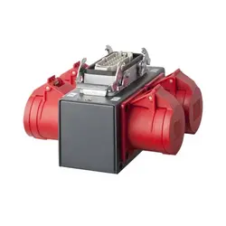 SRS Rigging | MC-SPLIT4-DV | Breakout 4-channel | Suitable for: Direct Voltage | Input: 1x Socapex-19p or 1x Harting-16p | Output: 4x CEE16A 4 or 5p