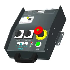 SRS Rigging* SRS Rigging | PMC2-LV | Wallbox Commande de palan à 2 canaux | Type de commande : Basse tension | Entrée : 1x CEE16A-5p ou 1x CEE32A-5p