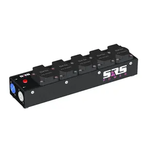 SRS Power* SRS Power | Bloc de distribution en aluminium powerCON | 5x Schuko | Indicateur de puissance