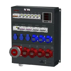 SRS Power* SRS Power | Tableau de distribution électrique 63A | 32A | 16A 5p | Schuko | MCB principal | RCD | RCBO | Compteur numérique