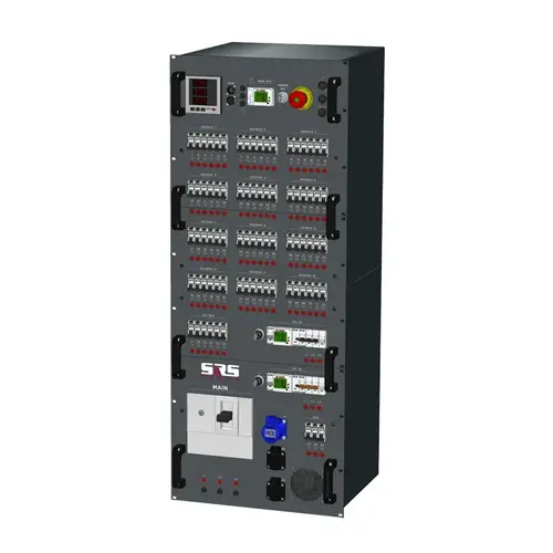 SRS Power* SRS Power | Stroomverdeler 400A | 400A | 63A | 32A | 16A 3p | Socapex | Schuko | RCBO
