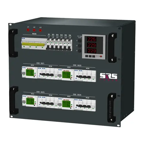 SRS Power* SRS Power | Distributeur de courant 125A | 32A 5p | 32A 3p | Schuko | MCB
