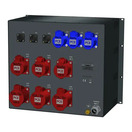 SRS Power* SRS Power | Stroomverdeler 63A | 32A | 16A 5p | Schuko | powerCON | RCBO
