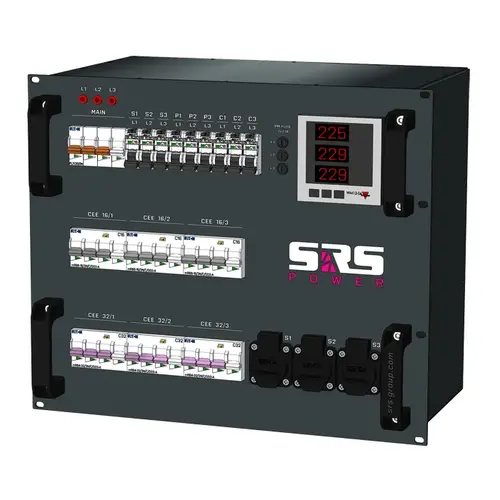 SRS Power* SRS Power | distributeur de courant 63A | 32A | 16A 5p | Schuko | powerCON | RCBO