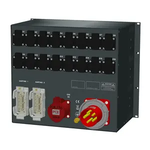 SRS Power* SRS Power | Power distribution board 63A | 32A | Harting 16p | Schuko | Main MCB | RCBO