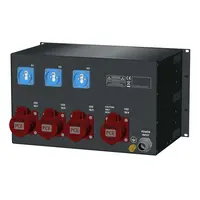 SRS Power | Power distributor 63A | 32A | Schuko | RCBO | Analogue A-meter