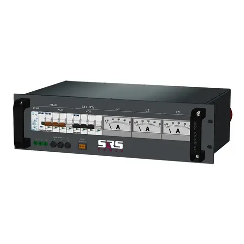 SRS Power* SRS Power | Power distribution board 63A | 32A | Main MCB | RCBO | Analogue meter