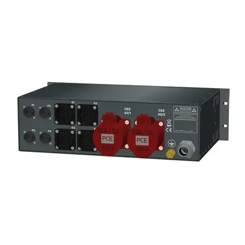 SRS Power* SRS Power | Distribution d'énergie 63A | 32A | Schuko | powerCON | Main MCB | RCBO