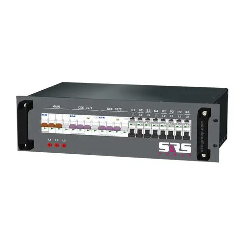 SRS Power* SRS Power | Stroomverdeler 63A | 32A | Schuko | powerCON | Main MCB | RCBO