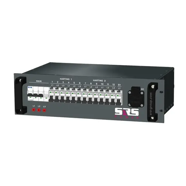 SRS Power | Power Distribution 32A | Harting 16p | Schuko | Main MCB | RCBO SRS Power* SRS Power | Power Distribution 32A | Harting 16p | Schuko | Main MCB | RCBO