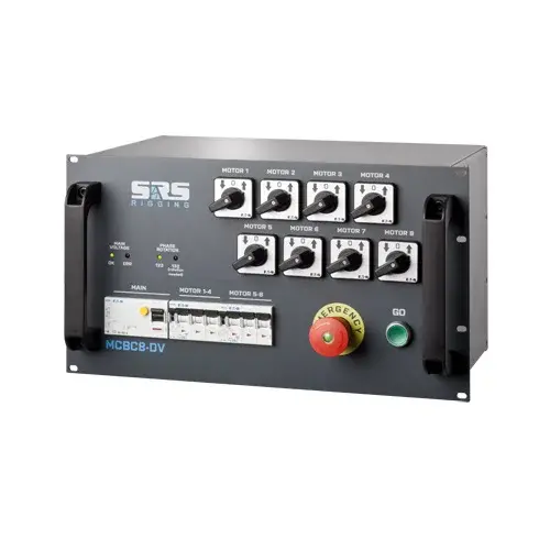 SRS Rigging* SRS Rigging | MCBC8-DV | Takelsturing 8-kanaals | Type sturing: Direct Voltage | Input: 1x CEE32A-5p