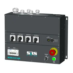 SRS Rigging* SRS Rigging | MCBC-DV-WM-SCT | Wall-mount hoist control | Type of control: Direct Voltage | Input: WAGO Screw terminal | Output: WAGO Screw terminal