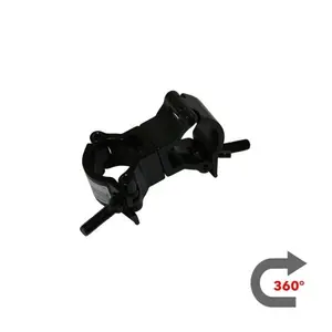 CJS Europe* CJS | Swivelcoupler | Rotatie: 360 Graden | Diameter: 20mm | SWL 10KG |  Lock M6 Vleugelmoer | Verkrijgbaar in Zwart of Zilver