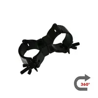 CJS | Swivelcoupler | Rotation: 360 Degrees | Diameter: 48-51mm | SWL 100KG | Lock M8 Wing Nut | Available in Black or Silver