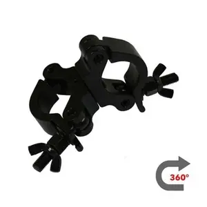 CJS Europe* CJS | Coupleur pivotant | Rotation : 360 degrés | Charge de travail 200KG | Disponible en noir ou en argent