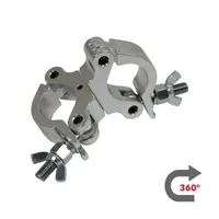 CJS Europe* CJS | Coupleur pivotant | Rotation : 360 degrés | Charge de travail 200KG | Disponible en noir ou en argent