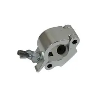 CJS Europe* CJS | Demi-coupleur | Diamètre : 48-51mm | SWL 500KG | Boulon M10 | Contre-écrou à ailettes M12 | Disponible en noir ou en argent